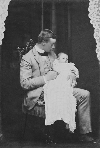 Prince Henry of Prussia and his son, Prince Waldemar, 1889 [in Portraits of Royal Children Vol. 37 1888-1889]
