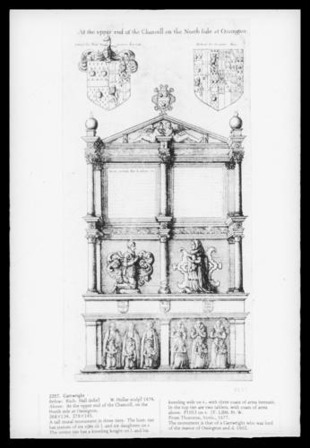 Tomb of Cartwright at upper end of the Chancel on the North side at Ossington/Prospect of Ossington House Tomb of Cartwright at upper end of the Chancel on the North side at Ossington/Prospect of Ossington House