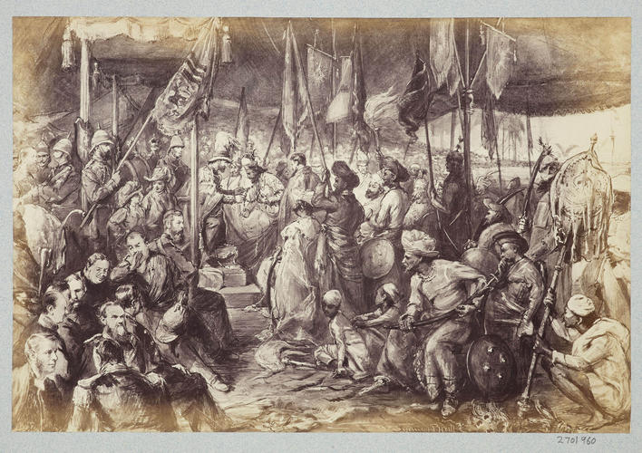 Investiture of the Star of India (after a picture by Mr Sydney Hall): Prince of Wales Tour of India 1875-6 (vol. 6) Investiture of the Star of India (after a picture by Mr Sydney Hall): Prince of Wales Tour of India 1875-6 (vol. 6)
