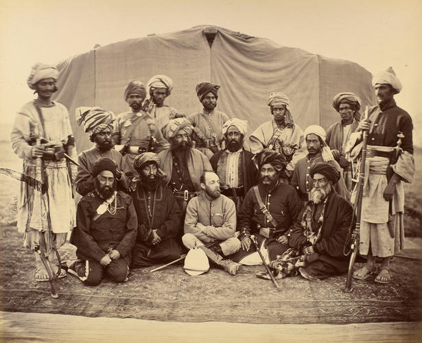 Sir Pierre Louis Napoleon Cavagnari with Afghan tribal leaders Sir Pierre Louis Napoleon Cavagnari with Afghan tribal leaders