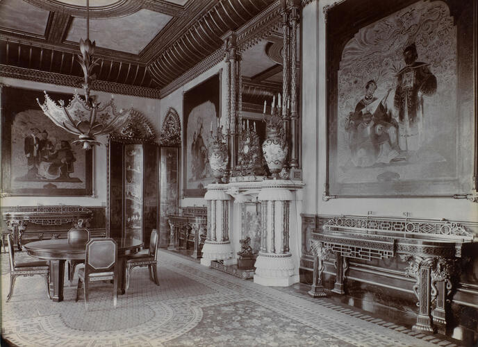 Interiors of Marlborough House and Buckingham Palace