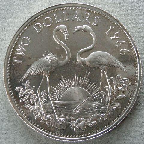 Bahamas. Proof two dollars Bahamas. Proof two dollars