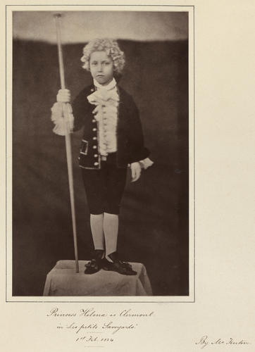 Princess Helena (1856-1923) as Clarmont in 'Les deux petits Savoyards' Princess Helena (1856-1923) as Clarmont in 'Les deux petits Savoyards'