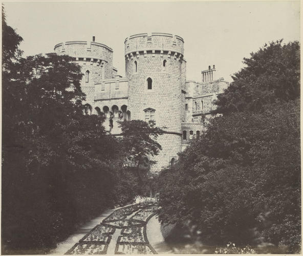 The Norman Tower from the Moat Garden, Windsor Castle