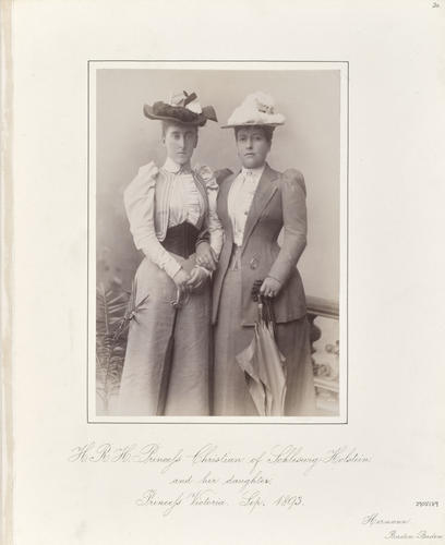 Helena, Princess Christian of Schleswig-Holstein, with her daughter, Princess Helena Victoria, 1893 [in Portraits of Royal Children Vol. 41 1893-1894]