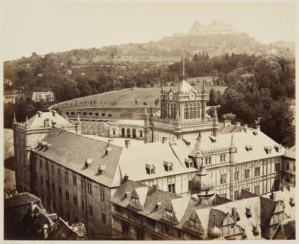 'Aussicht von dem Thurme der Moritz-Kirche'; Coburg Palace taken from the Church of St Maurice