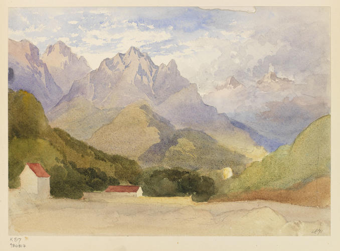 A mountain landscape