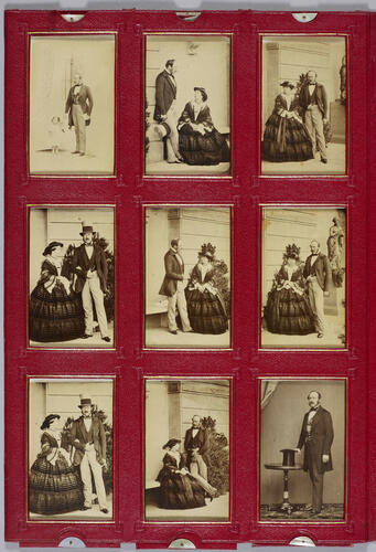 Folding portfolio containing portraits of Queen Victoria and Prince Albert Folding portfolio containing portraits of Queen Victoria and Prince Albert