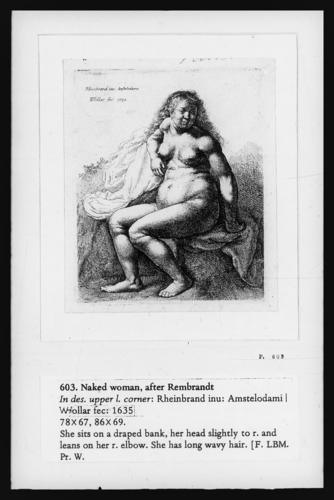 Naked woman, after Rembrandt Naked woman, after Rembrandt