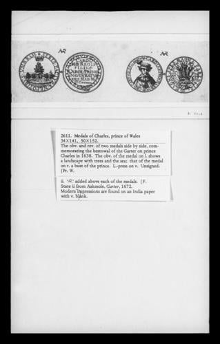 Medals of Charles, Prince of Wales (later II) Medals of Charles, Prince of Wales (later II)