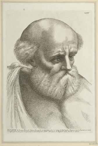 Master: Set of twenty-four heads from 'The School of Athens'
Item: Head of Diogenes [from 'The School of Athens']