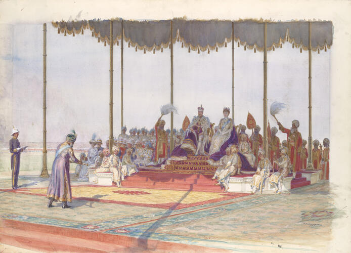 King George V and Queen Mary at the Delhi Durbar