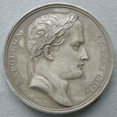 France. Medal commemorating the Canal from Mons to Condé, 1813 France. Medal commemorating the Canal from Mons to Condé, 1813