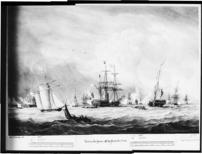 Royal visit to the French fleet of Spithead, 15 October 1844