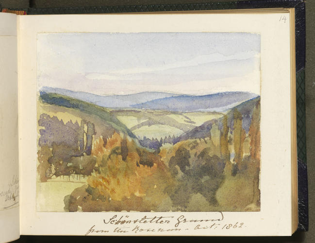 Master: SKETCHES FROM NATURE V. R. 1862 TO 1864
Item: [?Schönstetter] Grand from the Rosenau
