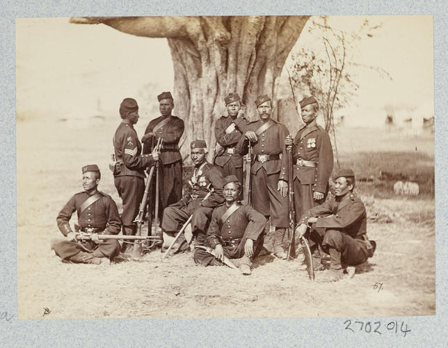 Officers and men of the 3rd Gurkha Officers and men of the 3rd Gurkha