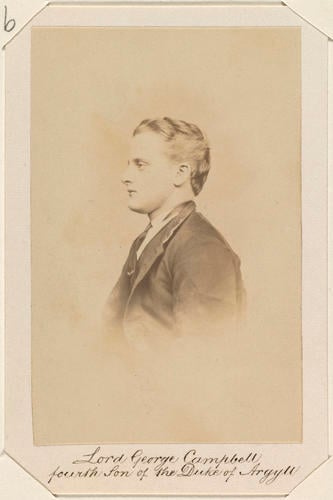 Lord George Campbell, fourth son of the Duke of Argyll. [Photographs, English Portraits. Volume 70. ]