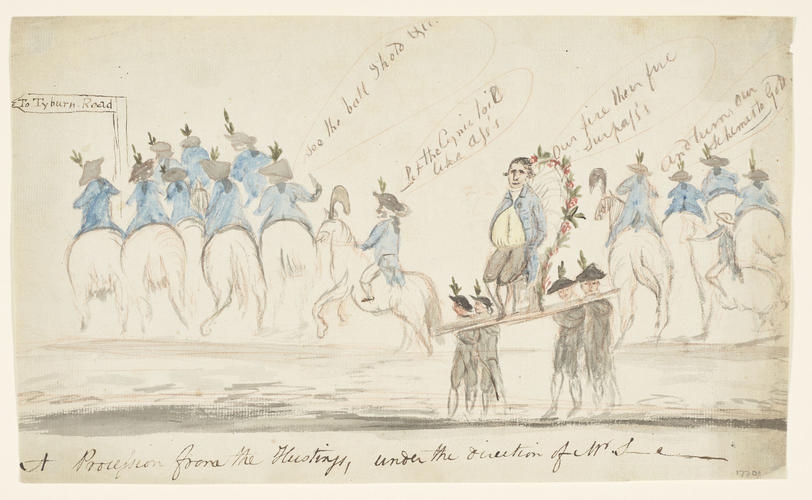 The Procession from the hustings, under the direction of Mr. S-e-- The Procession from the hustings, under the direction of Mr. S-e--
