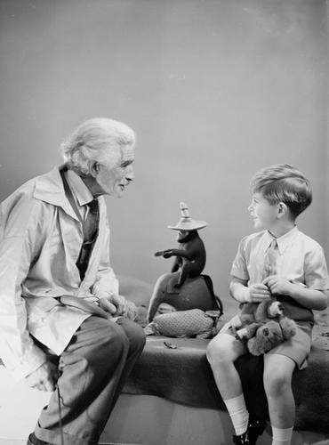 Marcus Adams with Prince Charles, 29 October 1953
