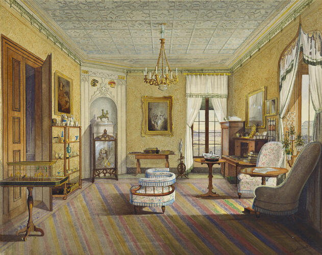 Schloss Callenberg: the bow-room