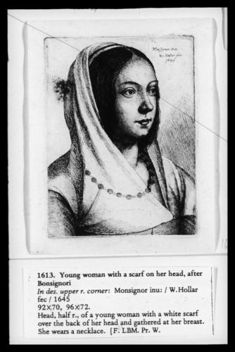 Young woman with scarf on her head, after Bonsignori Young woman with scarf on her head, after Bonsignori