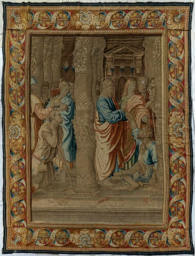 Master: The Acts of the Apostles
Item: Peter and John at the Beautiful Gate of the Temple (healing the paralytic)