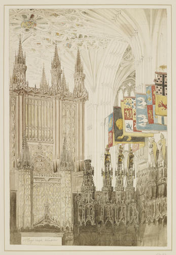 A study of the interior of St George's Chapel, Windsor