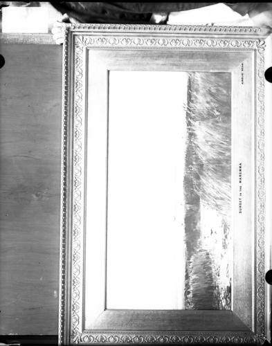 Glass plate negative of a picture Glass plate negative of a picture
