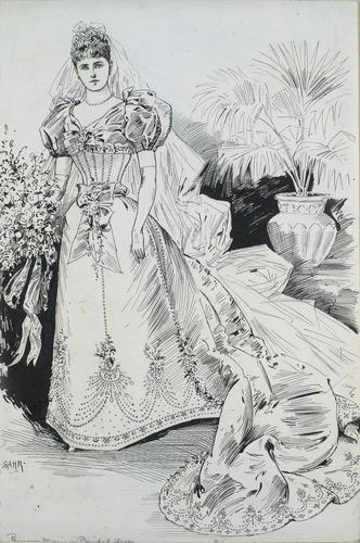 Princess Marie of Edinburgh in her wedding dress Princess Marie of Edinburgh in her wedding dress