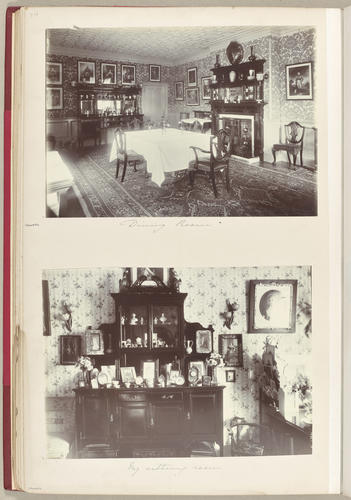 Photograph of the Dining Room in York Cottage, Sandringham, October 1897