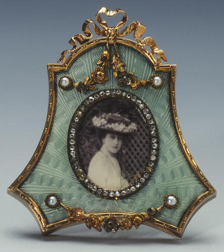 Frame with photograph of HRH Maud, Princess Carl of Denmark