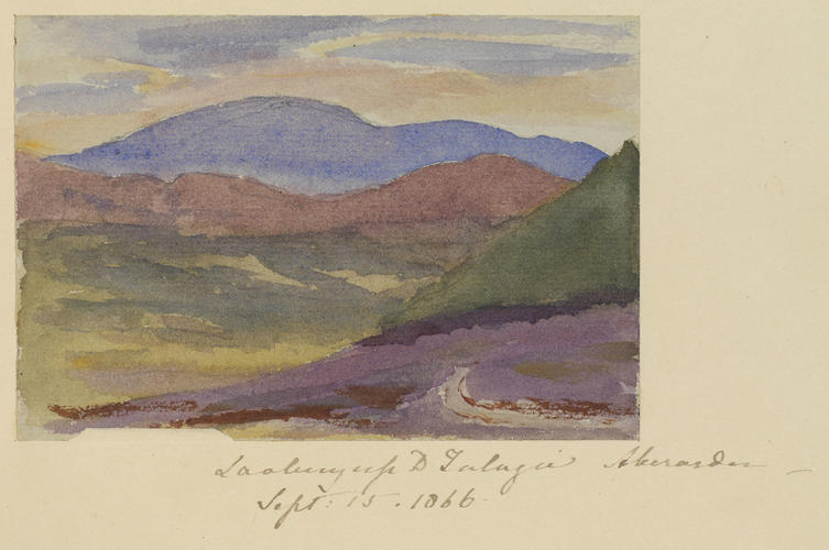 Master: SKETCHES FROM NATURE V. R. 1865 TO 1867
Item: Looking up at Felagie Aberarder