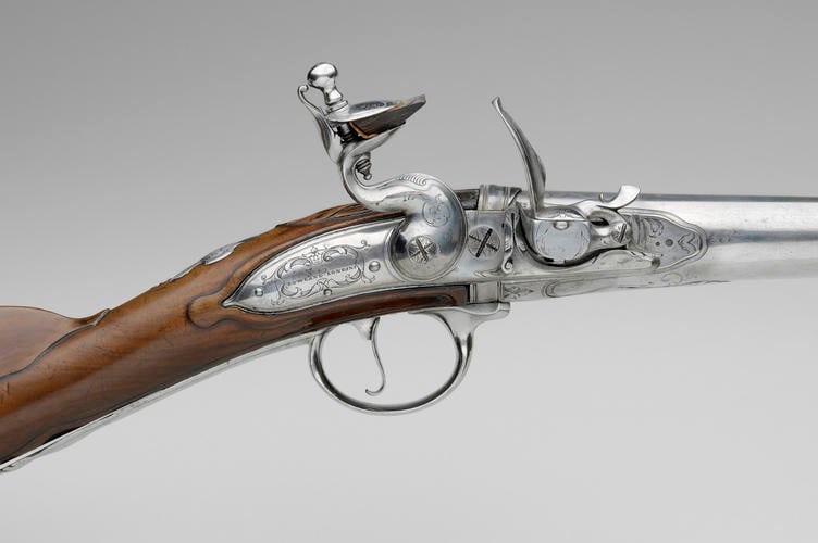 Flintlock breech-loading rifle