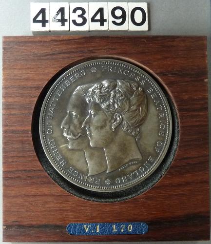 Medal commemorating the marriage of Princess Beatrice and Prince Henry of Battenberg Medal commemorating the marriage of Princess Beatrice and Prince Henry of Battenberg
