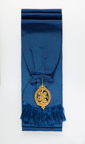 Emperor Alexander II of Russia's sash of the Order of the Garter