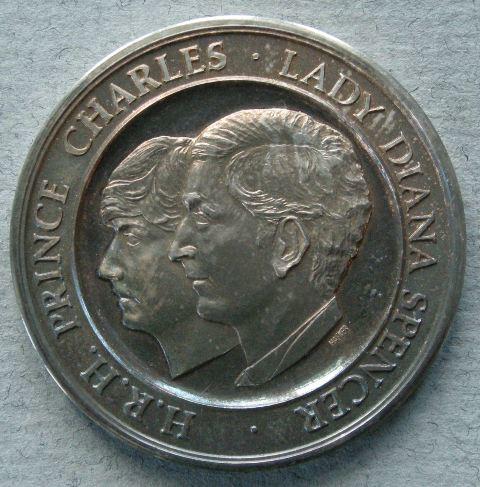 Australia. Medal commemorating the marriage of the Prince of Wales and Lady Diana Spencer