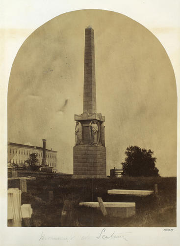 Monument at Scutari [Album of HRH The Duke of Connaught; military photographs, c. 1855-1895]
