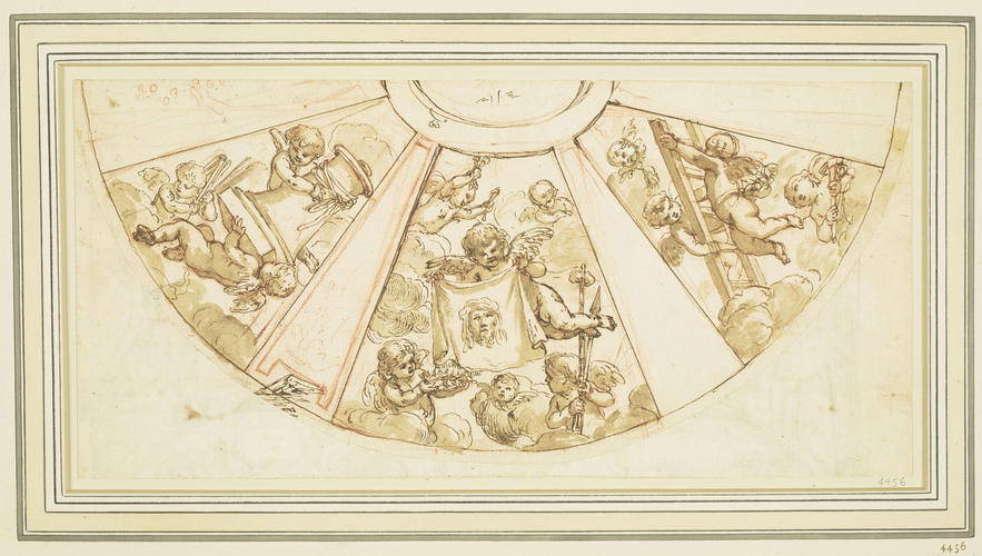 Putti with the instruments of the Passion Putti with the instruments of the Passion