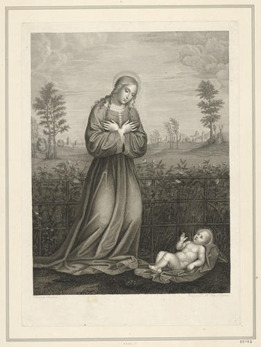 The Virgin adoring the Christ Child ['Madonna in the Rose Bower']