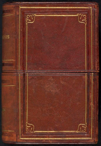 Decorative album shaped box containing cartes-de-visite photographs Decorative album shaped box containing cartes-de-visite photographs