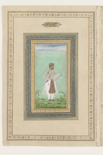 Master: Album of Mughal Portraits
Item: Portrait of Shaykh Farid known as Murtaza Khan