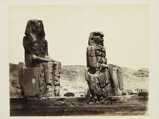 Colosses de Memnon a Thebes/Memnon-Colosse zu Theben