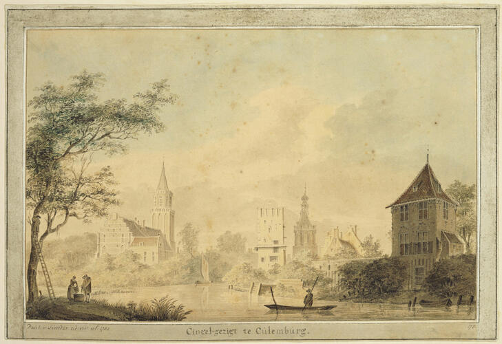 Culemborg seen from the north bank of the river