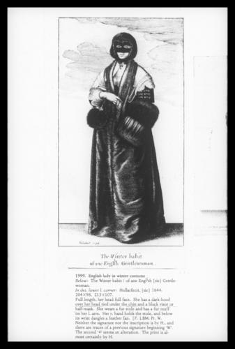 English Lady in Winter Costume - The Winter Habit of ane English Gentlewoman English Lady in Winter Costume - The Winter Habit of ane English Gentlewoman