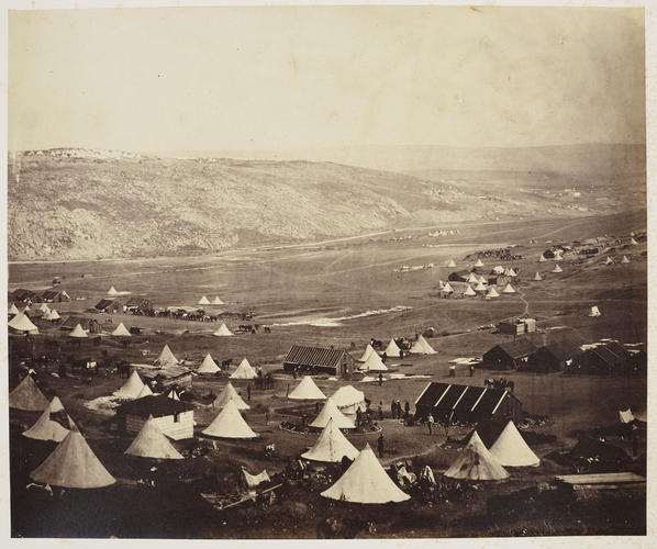 Cavalry Camp 11th Hussars in foreground