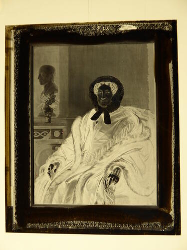 Mourning portrait of female figure Mourning portrait of female figure