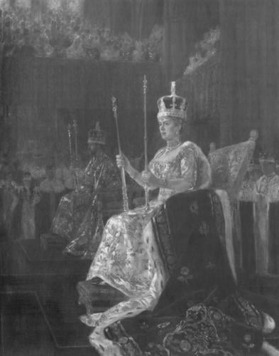 The Coronation of King George V: King George V and Queen Mary Enthroned