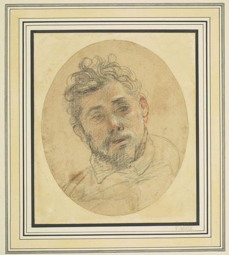 The head of a bearded man The head of a bearded man
