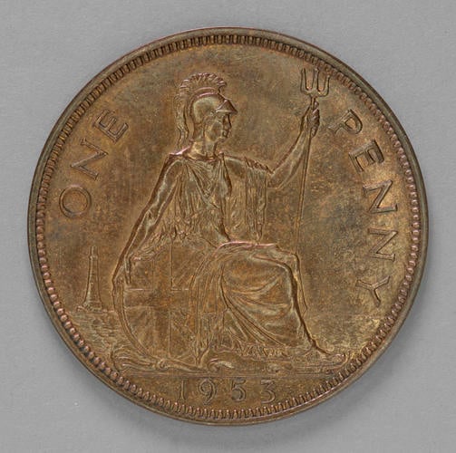 Elizabeth II An early specimen striking of the 1953 Penny