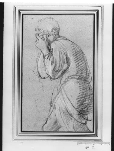 Study for one of the fighters accompanying Perseus in ‘Perseus and Phineus’